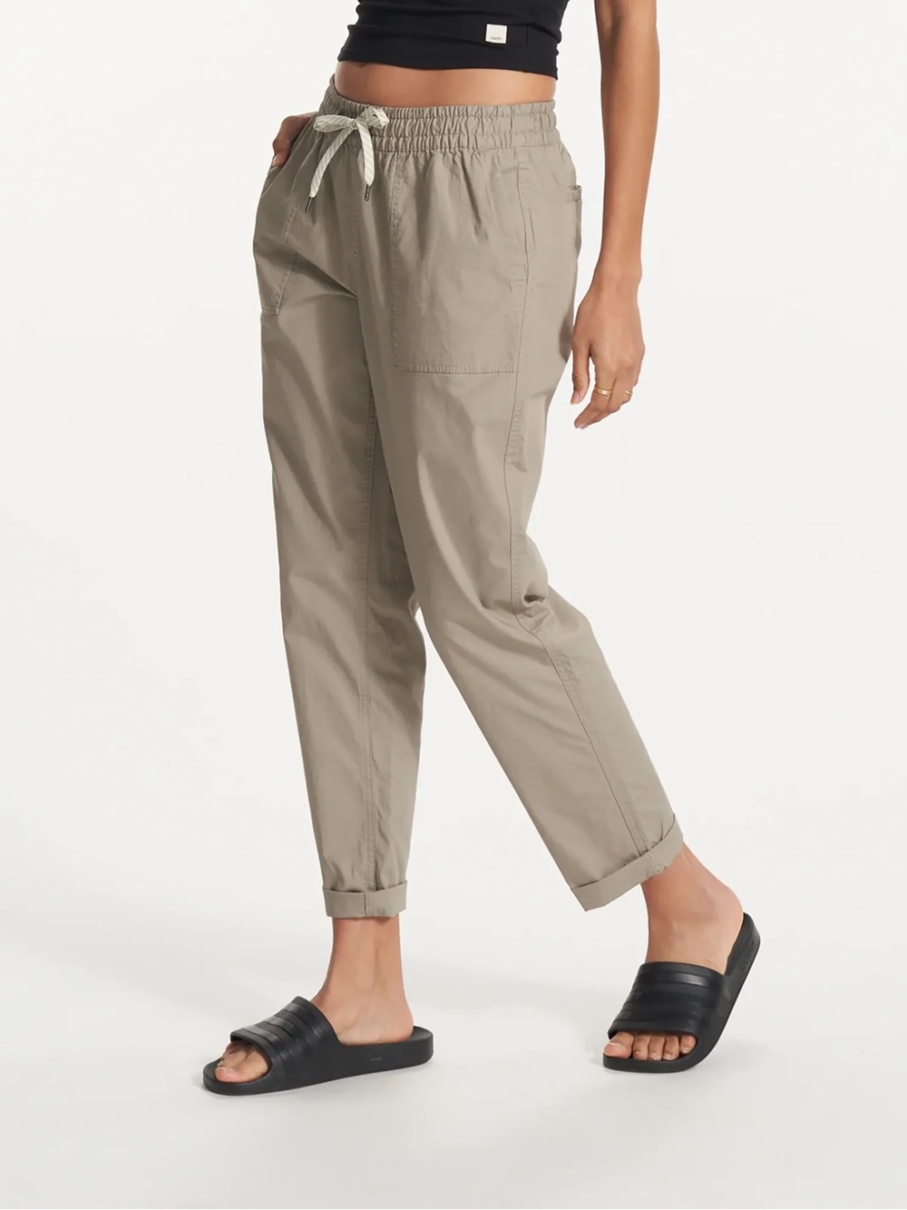 Vuori Ripstop Climber Pants Stretch Drawstring XS Womens Gravel Hiking VW450